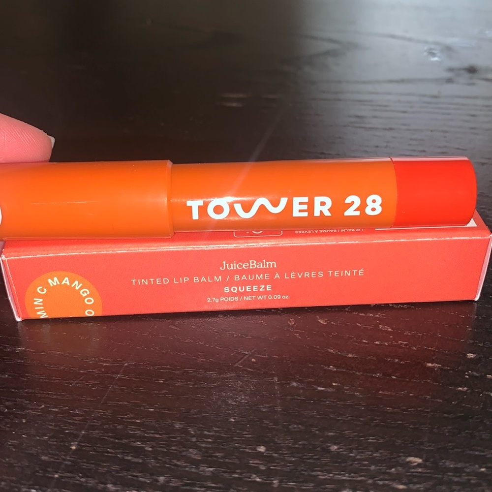Tower28 JuiceBalm tinted lip balm “squeeze” BNIB